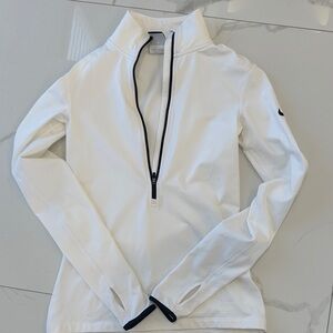 Nike Pro Dri-FIT White half zip
